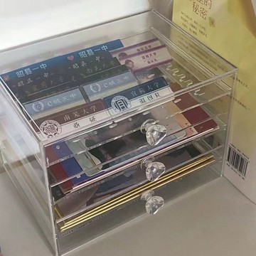 臺北出貨吧唧收納盒抽屜式立體透明谷子立牌鑰匙扣徽章展示架隨書名扎收藏wnldi96