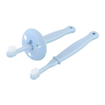 akachan honpo - 乳齒牙刷-家長輔助用-藍色