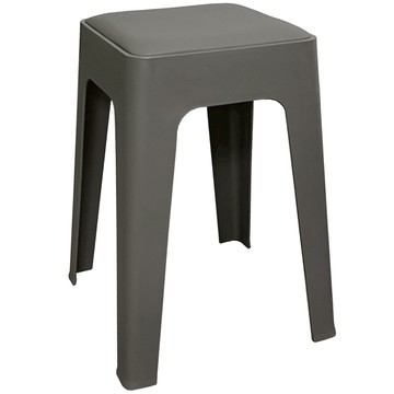 【AOTTO】莫蘭迪貓抓皮加厚疊加方形椅凳2入-灰色(ID-001GR*2)