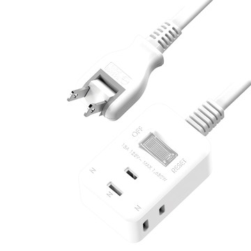 Songwin 尚之宇 1切3座2P延長線 9尺  274cm  白色  1個