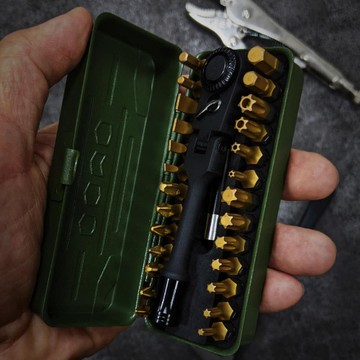 ARSENAL 愛森諾｜軍風工具 29PC 多功能起子組(軍綠)