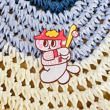 Kingnekosan 壓克力造型別針 Kiyo棒球員