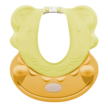 第3代河馬造型嬰兒防水護耳洗髮帽 3+歲以上兒童或成人皆可用  黃色  1個