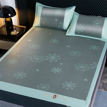 冰絲涼席夏天可折疊家用草席2025新款夏季高端軟席子兒童可用藤席