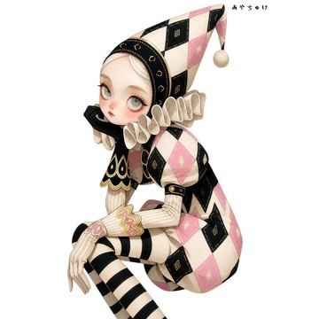 【6 月新品】07-133-0298 人物貼紙 馬戲團風格