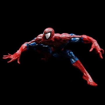 漫畫版 復仇聯盟蜘蛛俠趴姿彼得人偶雕像手辦 盒裝模型擺件公仔