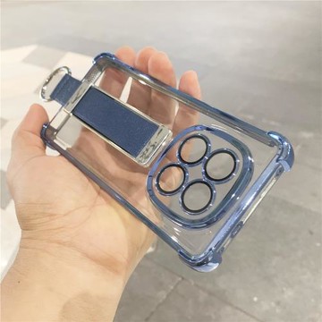 適用于oppoA5proA6/A6PRO新款手機殼OPPOa5活力版透明硅膠軟殼A5PRO腕帶支架全包氣囊防摔保護套情侶簡約外殼