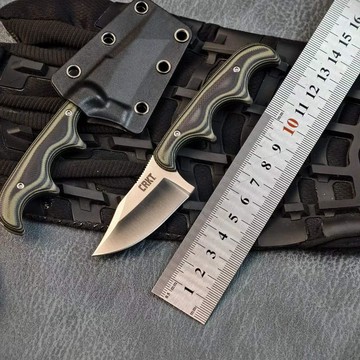 【原野】熱銷CRKT 2387戶外露營野外迷你小直刀登山釣魚鋒利小刀
