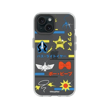 iPhone 15 Clear 透明 - 迪士尼-玩具總動員 Toy Story - 玩具總動員 - 徽章