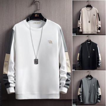 2023新款男士長袖T恤秋季秋裝韓版潮流寬松衛衣ins時尚潮牌上衣服