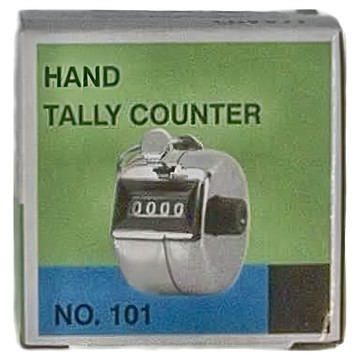 手持式計數器 NO. 101  1個  銀色