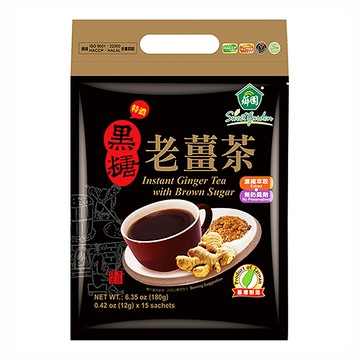 薌園 特濃黑糖老薑茶(12 公克x15 包入)/袋