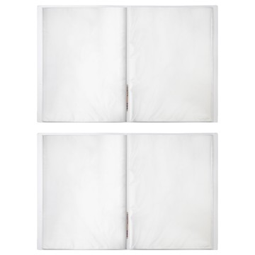 Lan CHYn 連勤牌文具 極厚20入資料簿 側入式 lcw20-1  透白色  2本