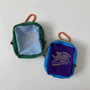 Underline Kaio 鱷魚衝浪刺繡小包