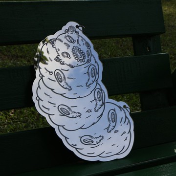 \\怪物出沒// 水熊蟲造型鏡 | 掛飾鏡子 | 文創商品