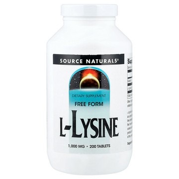 Source Naturals, L-賴氨酸，1,000 毫克，200 片