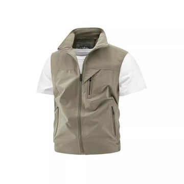 工裝攝影服導演馬夾男夏季中青年男士戶外工裝釣魚馬甲透氣多口