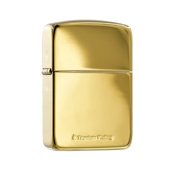 Zippo 【官方旗艦店】1941 TITANIUM(GOLD) 鍍鈦金1941復刻防風打火機