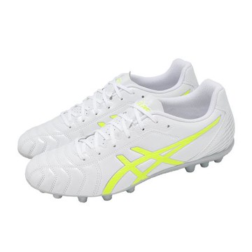 Asics 足球鞋 DS Light Club AG 男鞋 白 黃 人工草皮 軟釘 輕量 抓地 亞瑟士 1103A119100