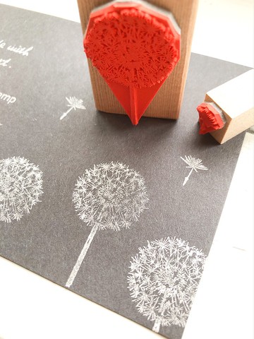 小巧蒲公英絨毛印章 2件組