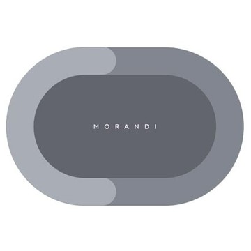 MORANDI 軟硅藻泥吸水防滑地墊 高級灰/靜謐藍/豆沙粉  60 x 40cm  1片