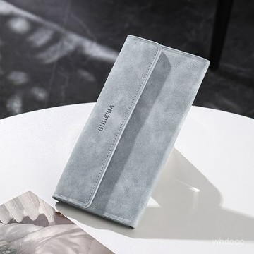 👜 卿選好物 👜 新款燈芯絨長款錢包 防磁多功能多卡位證件收納 高檔輕奢情侶學生高級錢包
