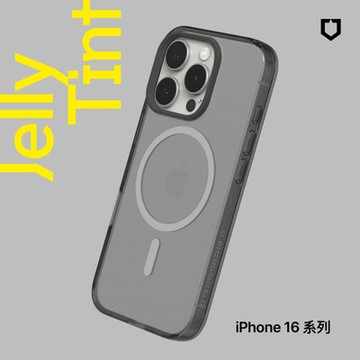 犀牛盾 iPhone 16/Plus/Pro/Pro Max JellyTint(MagSafe兼容)透明手機殼(終身黃化保固)-相機鍵開孔版