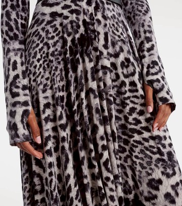 Norma Kamali Leopard-print midi dress