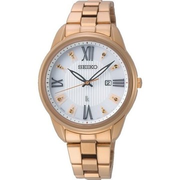 seiko SK037 精工錶 V137-0DC0K(SUT364J1)LUKIA廣告款花漾時光太陽能腕錶/玫瑰金 33mm｜樂天全館特惠中★指定刷卡回饋10%