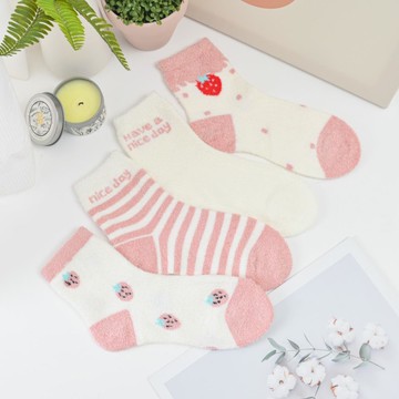 刷絨1/2保暖襪-多款任選