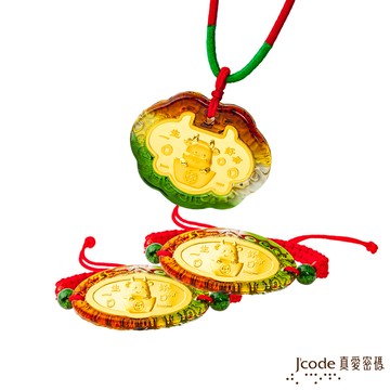 【J'code真愛密碼金飾】 旺財牛黃金彌月禮盒-0.2錢