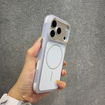 蘋果18pro手機殼白色原盾氣囊磁吸iphone18pro磨砂膚感防摔17pro高級感新款17pm保護套18promax