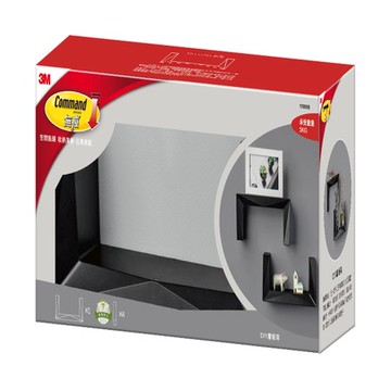 3M 無痕 LIEFSTYLE DIY層板架 黑色