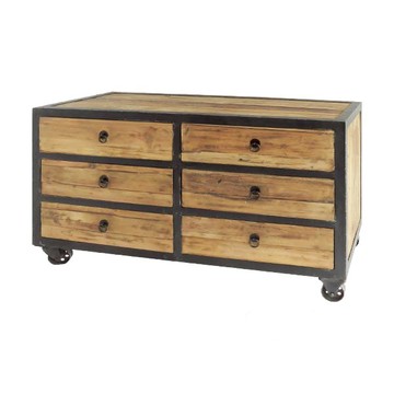 LOFT 工業風 工業有輪六斗櫃 復古做舊風格 CB019