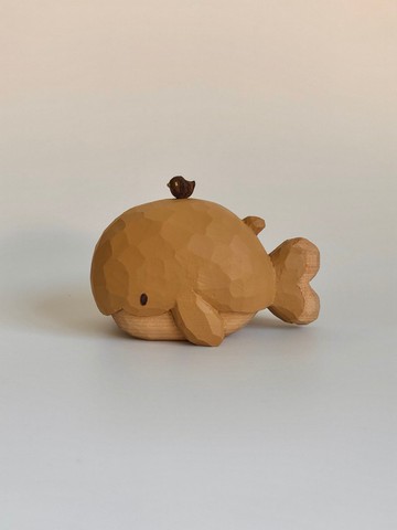 鯨魚，木雕，手工藝品