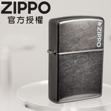 ZIPPO Zippo Logo 金屬灰色防風打火機