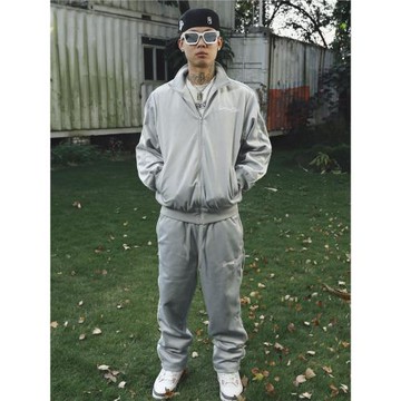 【馬思唯同款】GENIUSCLUB秋冬新品美式街頭潮流運動絲絨套裝