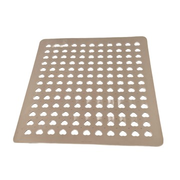 KEYTOSS 詰朵斯 水槽瀝水墊 TPR食品級原料 心型縷空瀝水設計  32 x 28 x 0.3cm  D595  1個