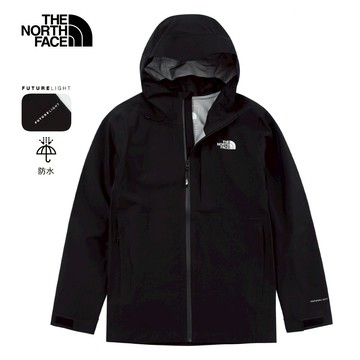 The North Face北面男款黑色FUTURELIGHT防水透氣衝鋒衣｜8DF0JK3