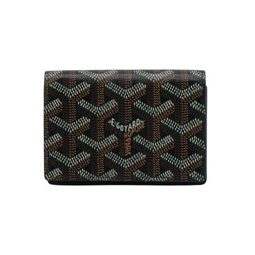 Goyard Malesherbes 帆布掀蓋卡包(黑)