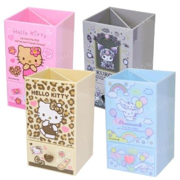 小禮堂 Sanrio 三麗鷗 方形筆筒 Kitty 酷洛米 大耳狗