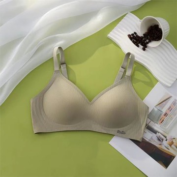 無痕內衣女大胸顯小胸聚攏一片式防下垂調整型無鋼圈固定杯文胸罩