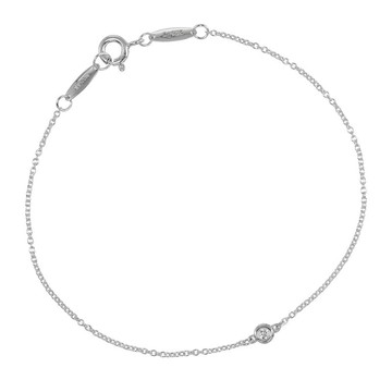 【日本直送】蒂芙尼 手鍊 بأي ذا يارد (By The Yard) 腕圍約18cm 銀 925 鑽石 約1g TIFFANY&Co.【二手】A級