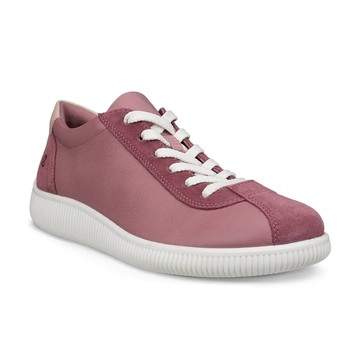 ecco復古保齡球皮革休閒鞋