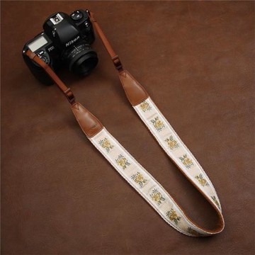cam-in 繡花復古文藝舒適時尚單反數碼相機背帶微單攝影肩帶CS151