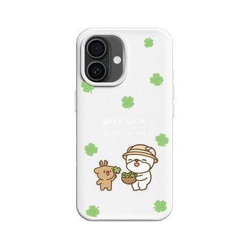 iPhone 16 SolidX 白 - 嗨小強 Hi John - Good Luck