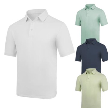 短袖POLO衫男士夏季戶外運動吸濕排汗透氣薄款彈力半袖速干衣
