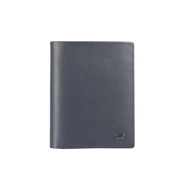 BRAUN BUFFEL 台灣總代理 波索-A 12卡直立中夾-藍色/BF519-359-NY