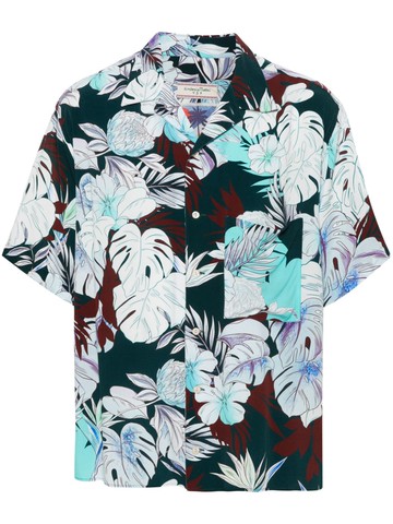 Tintoria Mattei - floral-print bowling shirt - men - Viscose - L - Blue