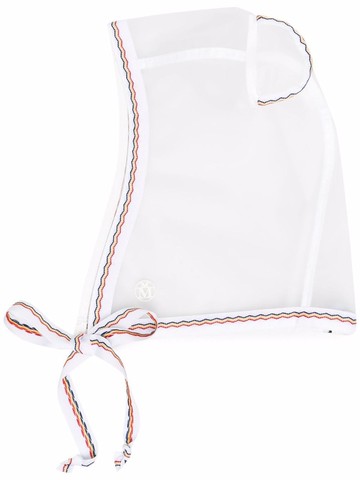 Maison Michel - Lara rain hood - women - Polyurethane/Cotton/Viscose - OS - White
